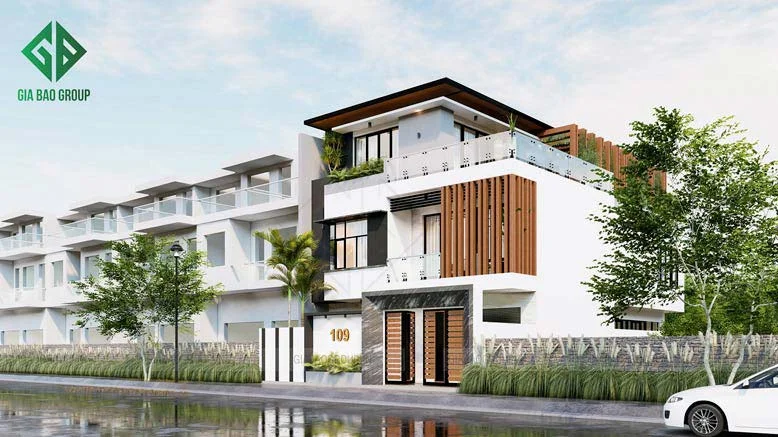 Phối cảnh căn nhà phố 3 tầng đẹp, hiện đại và vô cùng ấn tượng