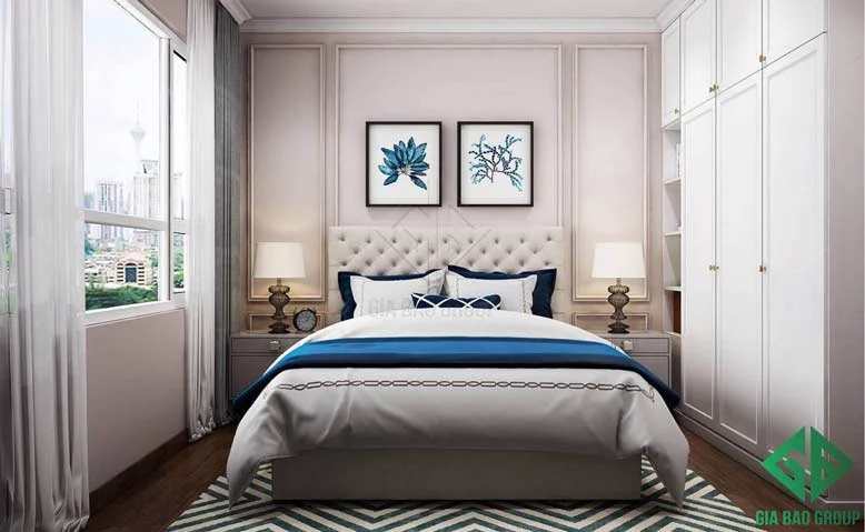Thiết kế nội thất căn hộ chung cư cao cấp cho phòng ngủ 02