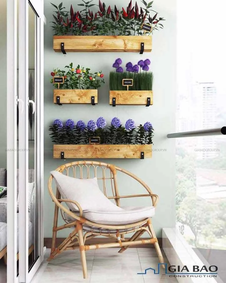 Thiết kế thi công nội thất căn hộ cho ban công