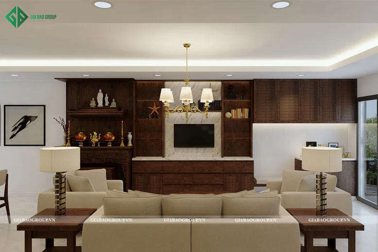 Nội thất nhà 2 tầng cho phòng khách
