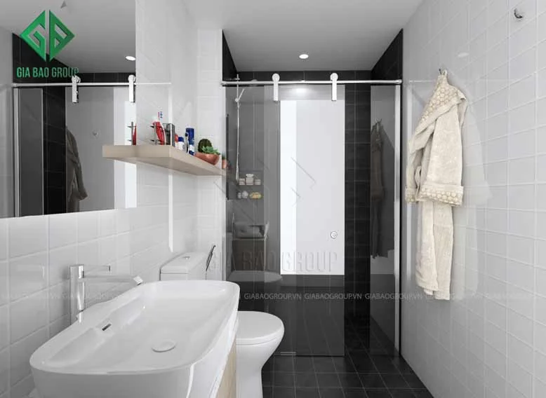 Thiết kế nội thất nhà phố lavila - phòng tắm dành cho con