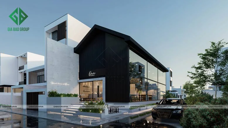 Kiến trúc ngoại thất độc đáo của quán cafe đẹp theo phong cách hiện đại