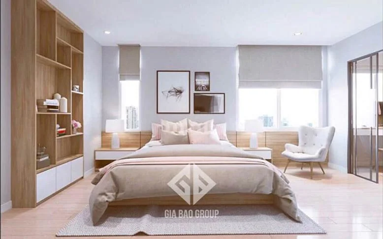 Nội thất căn hộ chung cư đẹp cho phòng ngủ trang nhã