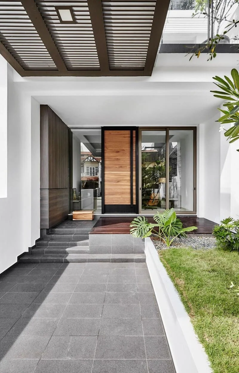 Mẫu thiết kế sân trước cho nhà phố