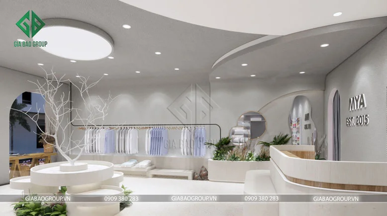 Thiết kế shop thời trang theo phong cách Luxury 