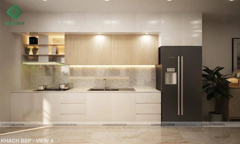 Màu sắc, nội thất trong thiết kế thi công căn hộ Q12 được chọn lựa phù hợp xu hướng hiện đại, tối giản nhưng mang lại vẻ đẹp sang trọng